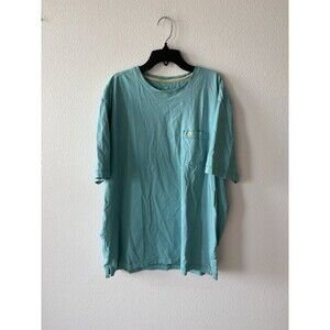 Tommy Bahama Men's Marlin T-Shirt, Turquoise, Short Sleeve, Pocket, Size XL